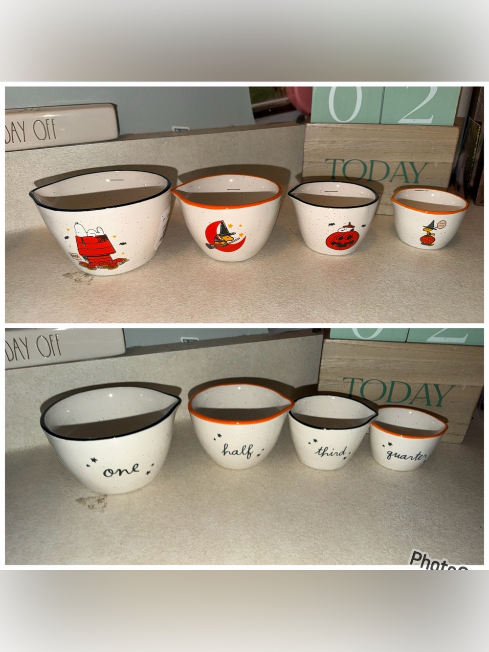 Rae dunn measuring cups snoopy